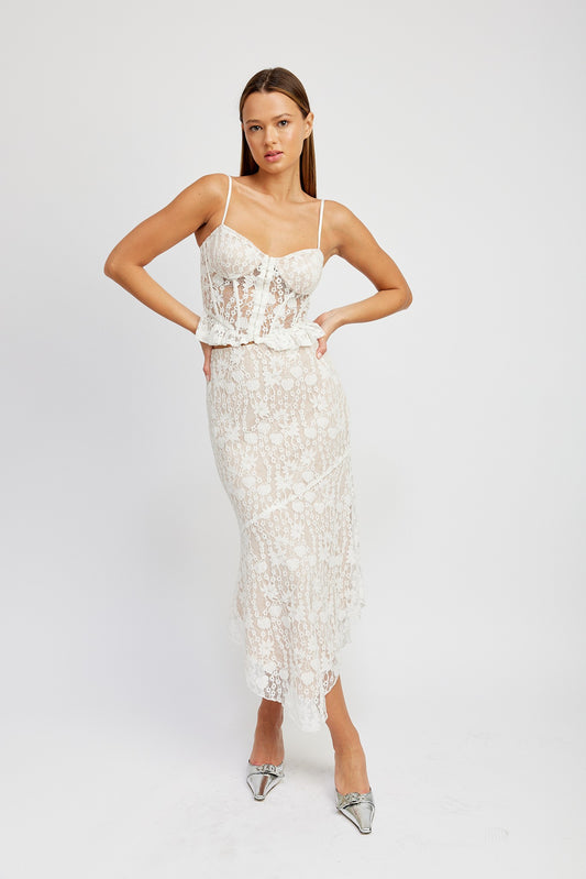 LACE CORSET TOP (set sold separately)