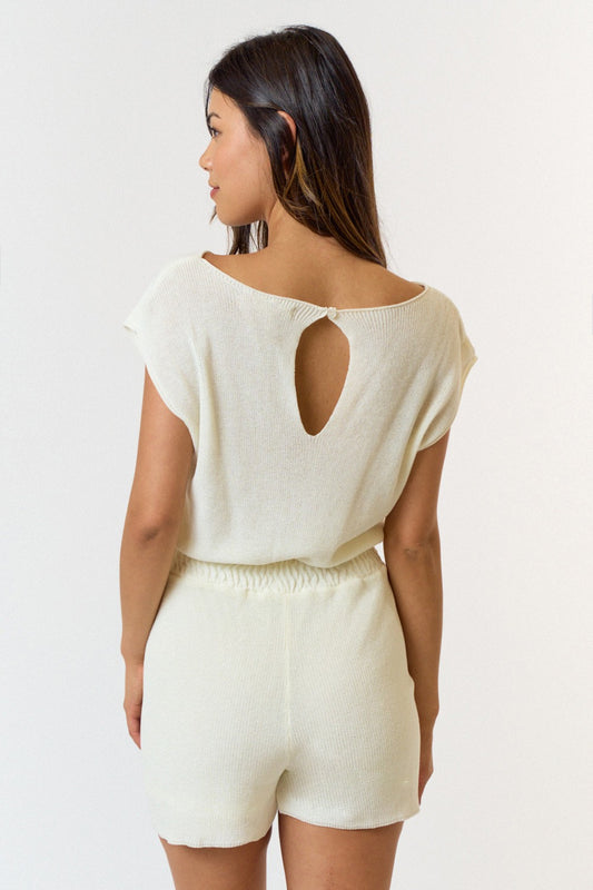 SUNSCAPE ROMPER - CREAM