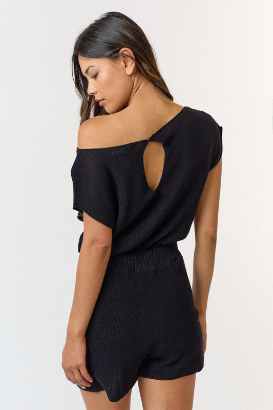 SUNSCAPE ROMPER - BLACK