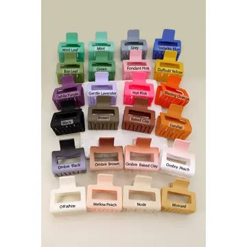 MATTE HAIR CLAW CLIPS