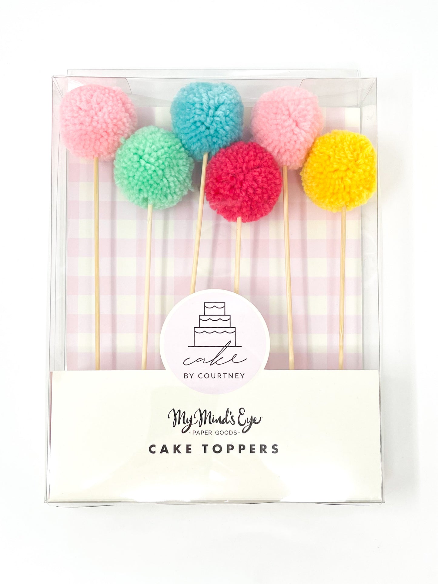 POM POM CAKE TOPPERS
