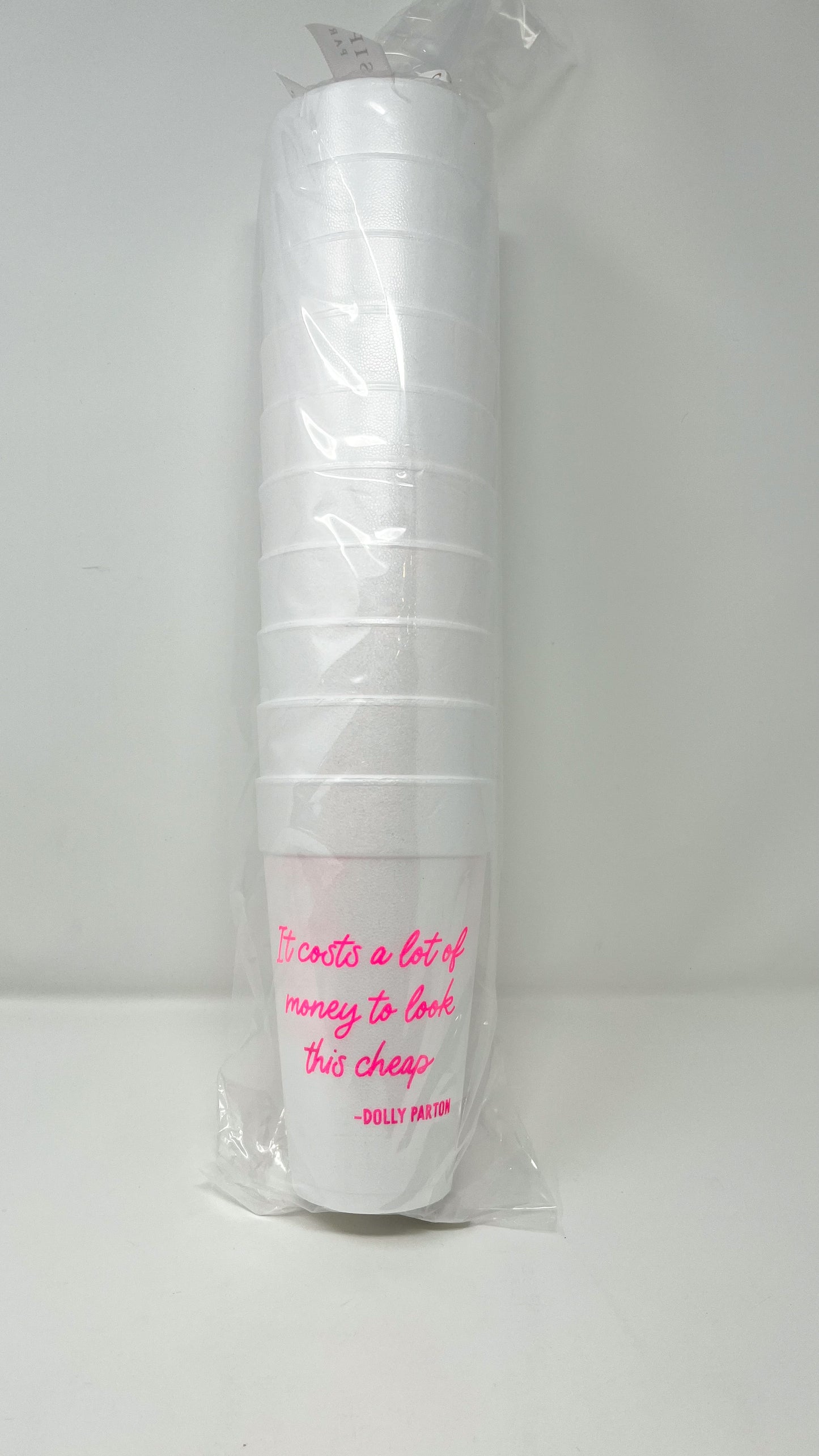DOLLY PARTON FOAM CUPS