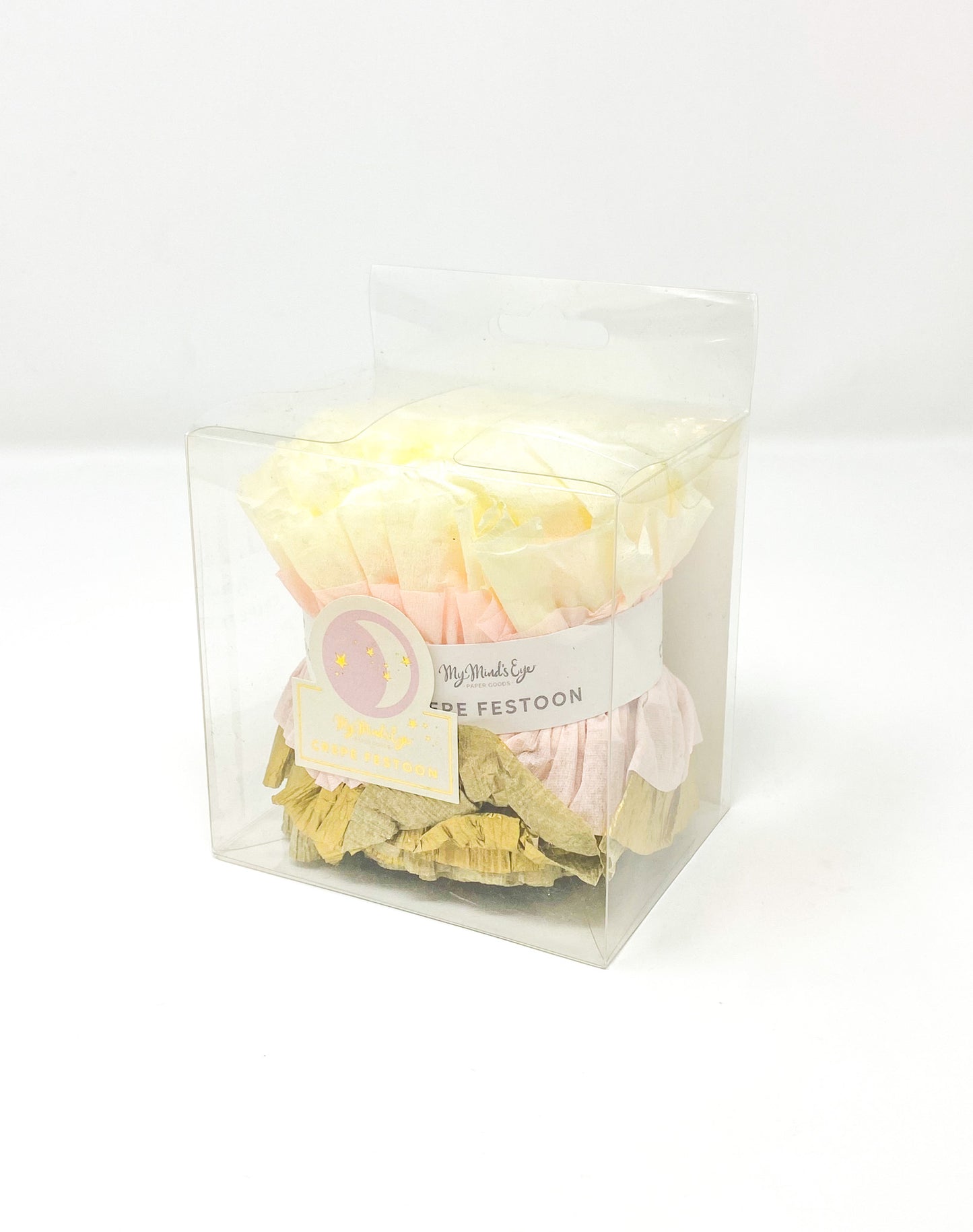 CREAM CREPE PAPER BANNER