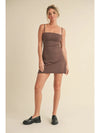 LAKEN DRESS - Brown