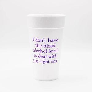 BLOOD ALCOHOL LEVEL CUPS