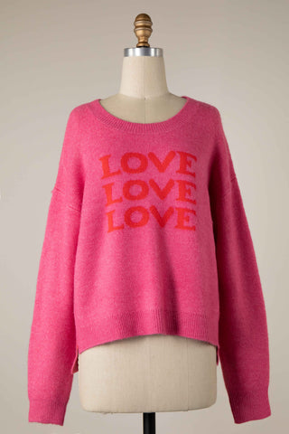 PINK BOOT PULLOVER