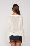 OFF WHITE KNIT SWEATER TOP