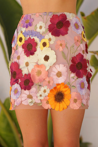 FLORAL POINTELLE LOUNGE SHORTS (set sold separately)