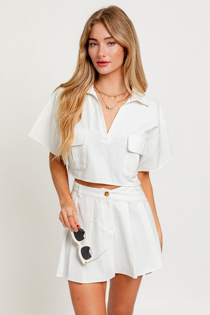 MEGAN DENIM TOP