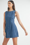 ZOE DENIM MINI DRESS