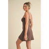 LAKEN DRESS - Brown