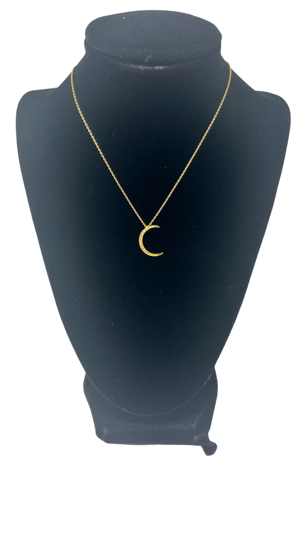 GOLD CRESCENT NECKLACE