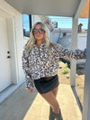 LEOPARD FAUX FUR COAT