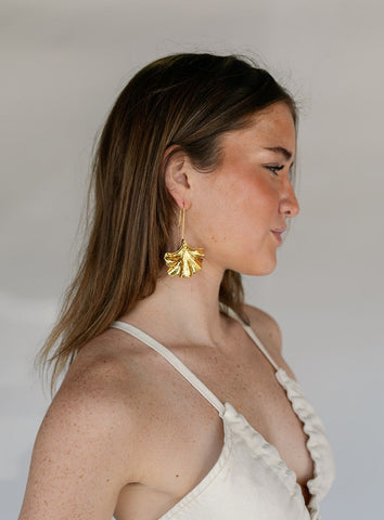 LARGE FLAT GOLD HOOPS