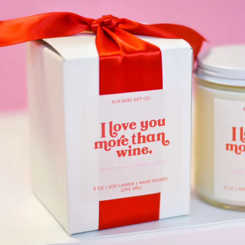 MORE THAN WINE CANDLE + MATCHES GIFT SET