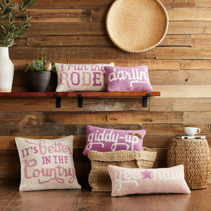 I RUN THIS RODEO PILLOW