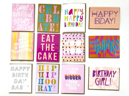 GIRLY BIRTHDAY CARDS