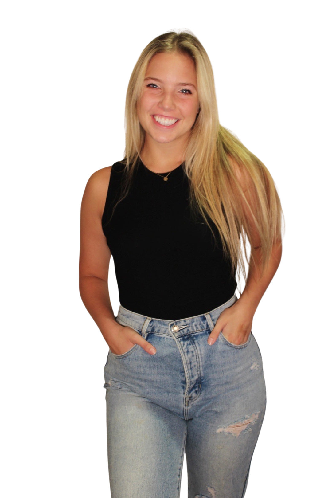 BLACK TANK BODYSUIT