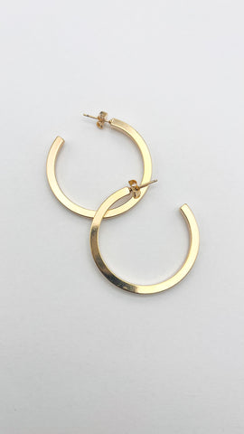 LARGE CHUNKY GOLD HOOPS